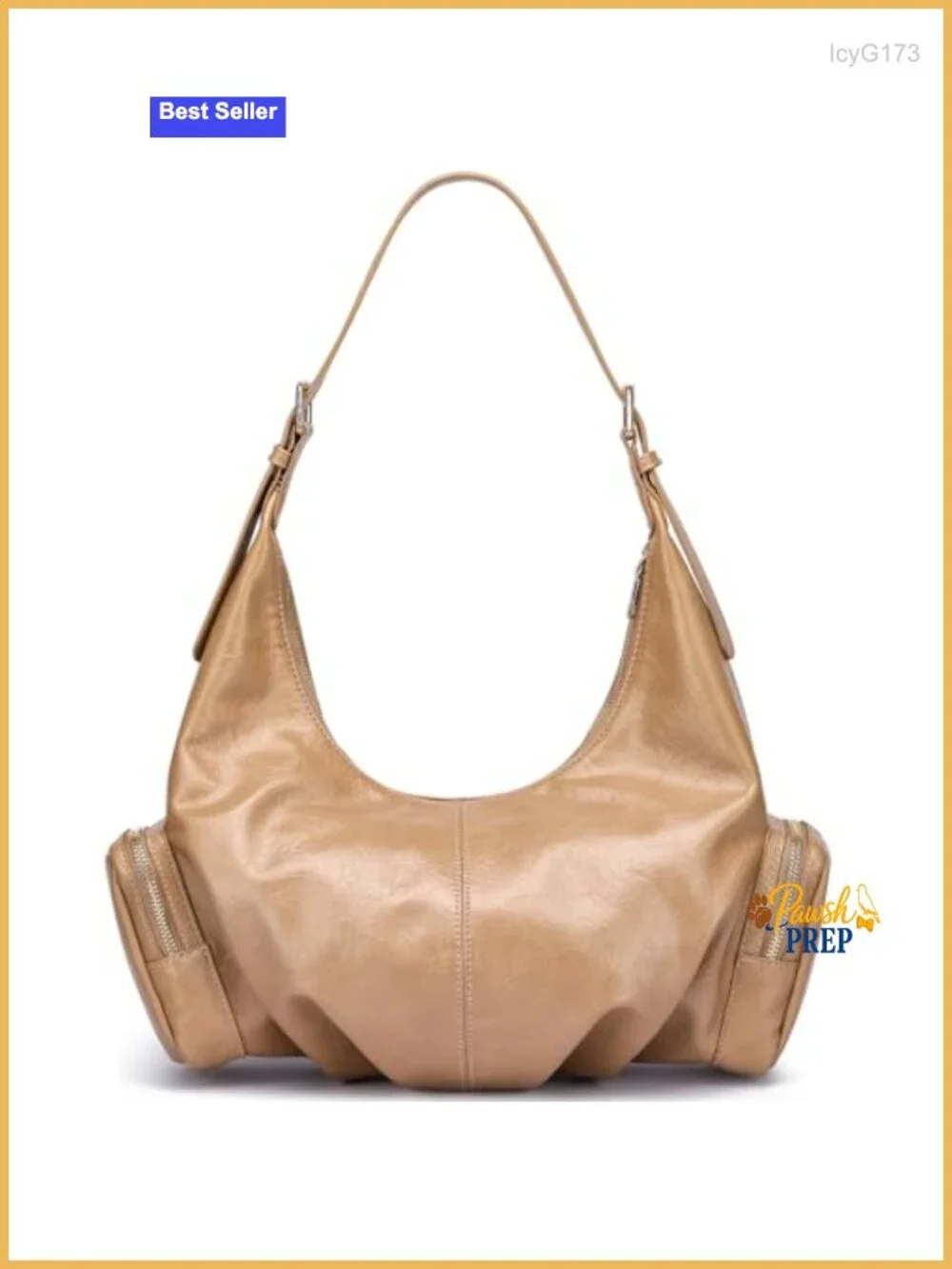 Vegan Leather Hobo Handbag Women Crossbody Shoulder Bag Adjustable Strap